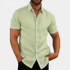 Felorro | Men’s Short Sleeve Shirt Breathable Lightweight Summer Slim Fit