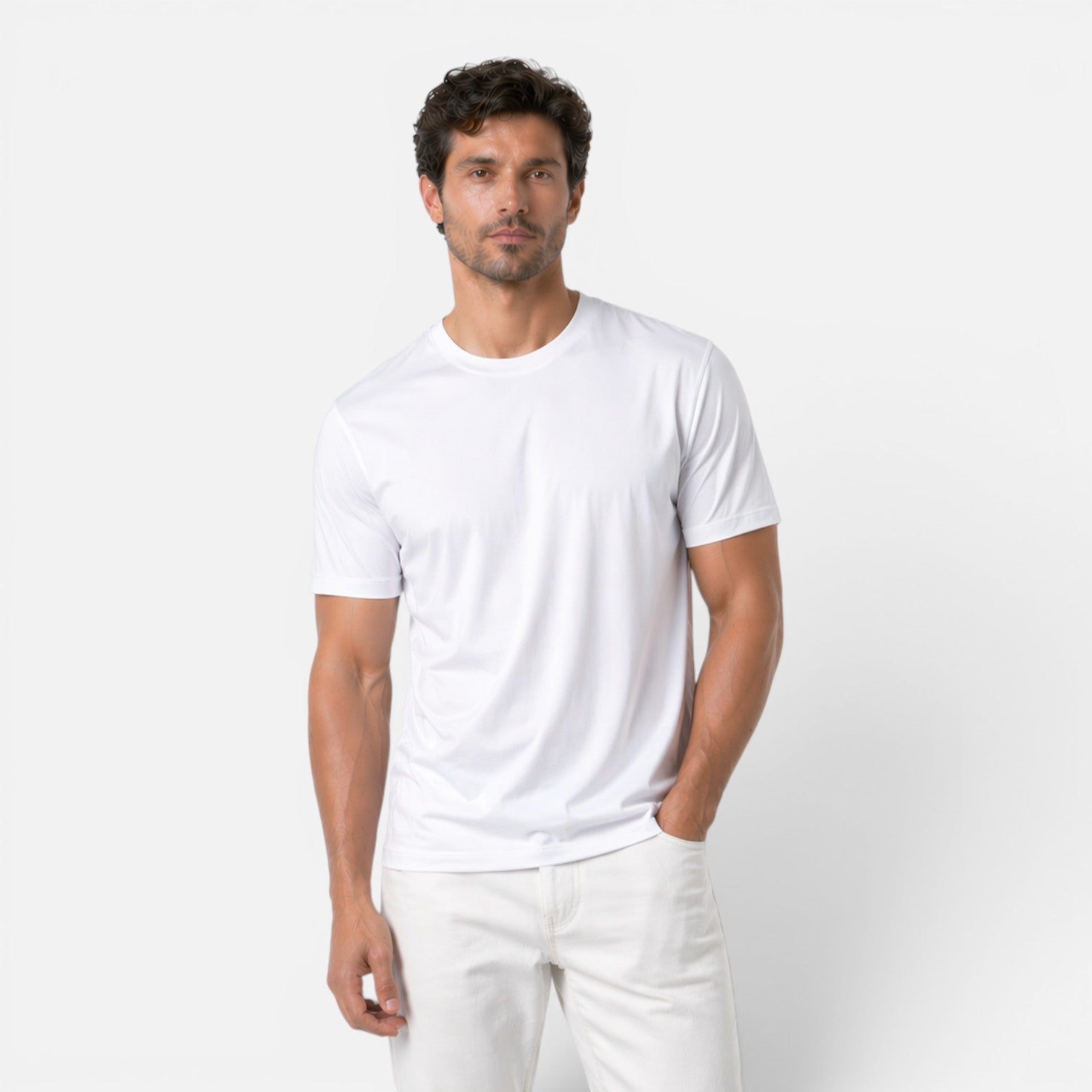 Felorro | Men’s Ice Silk T-Shirt Silk Touch Lightweight Cooling Tee