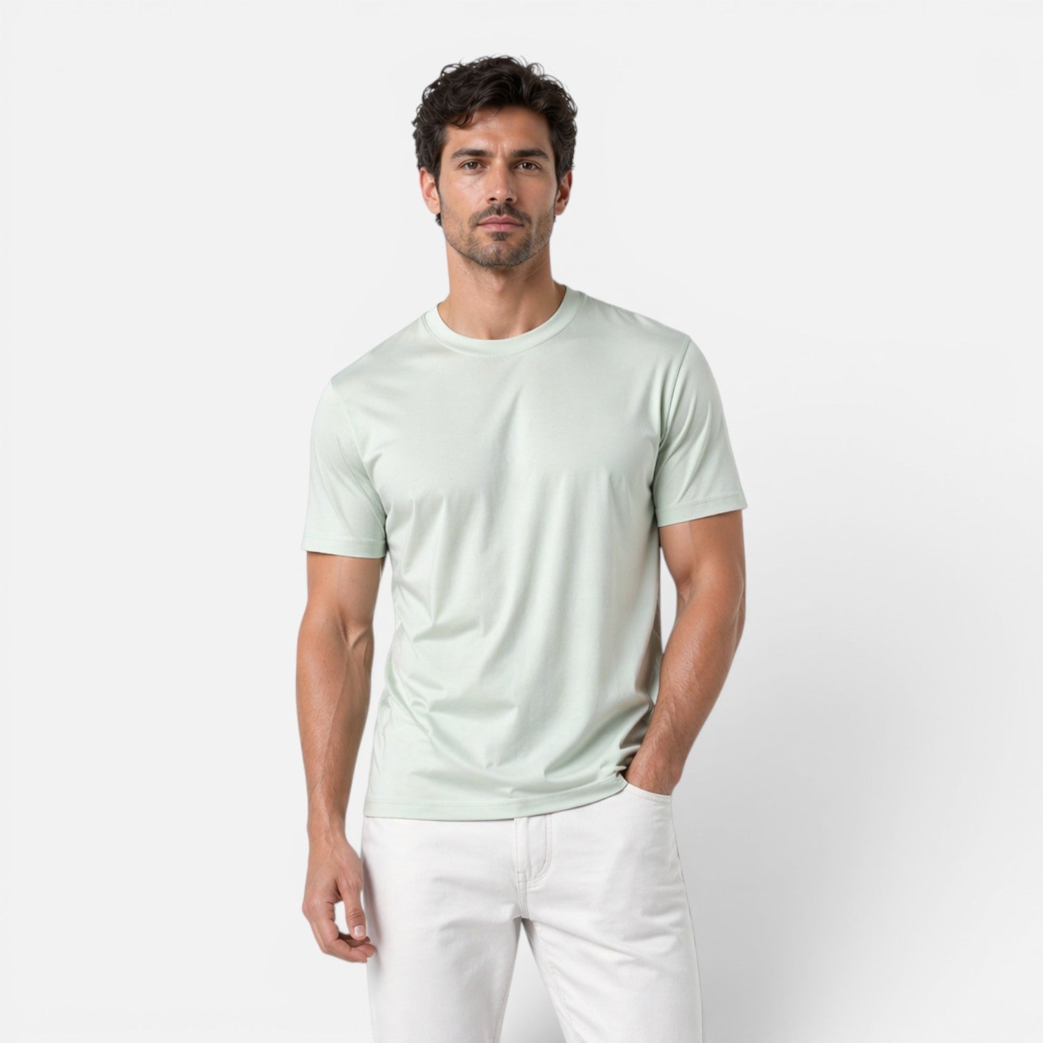 Felorro | Men’s Ice Silk T-Shirt Silk Touch Lightweight Cooling Tee