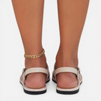 Felorro | Women’s Strappy Toe Loop Flat Sandals – Ankle Strap