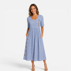 Felorro | Striped Midi Dress