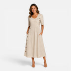 Felorro | Striped Midi Dress