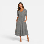 Felorro | Striped Midi Dress