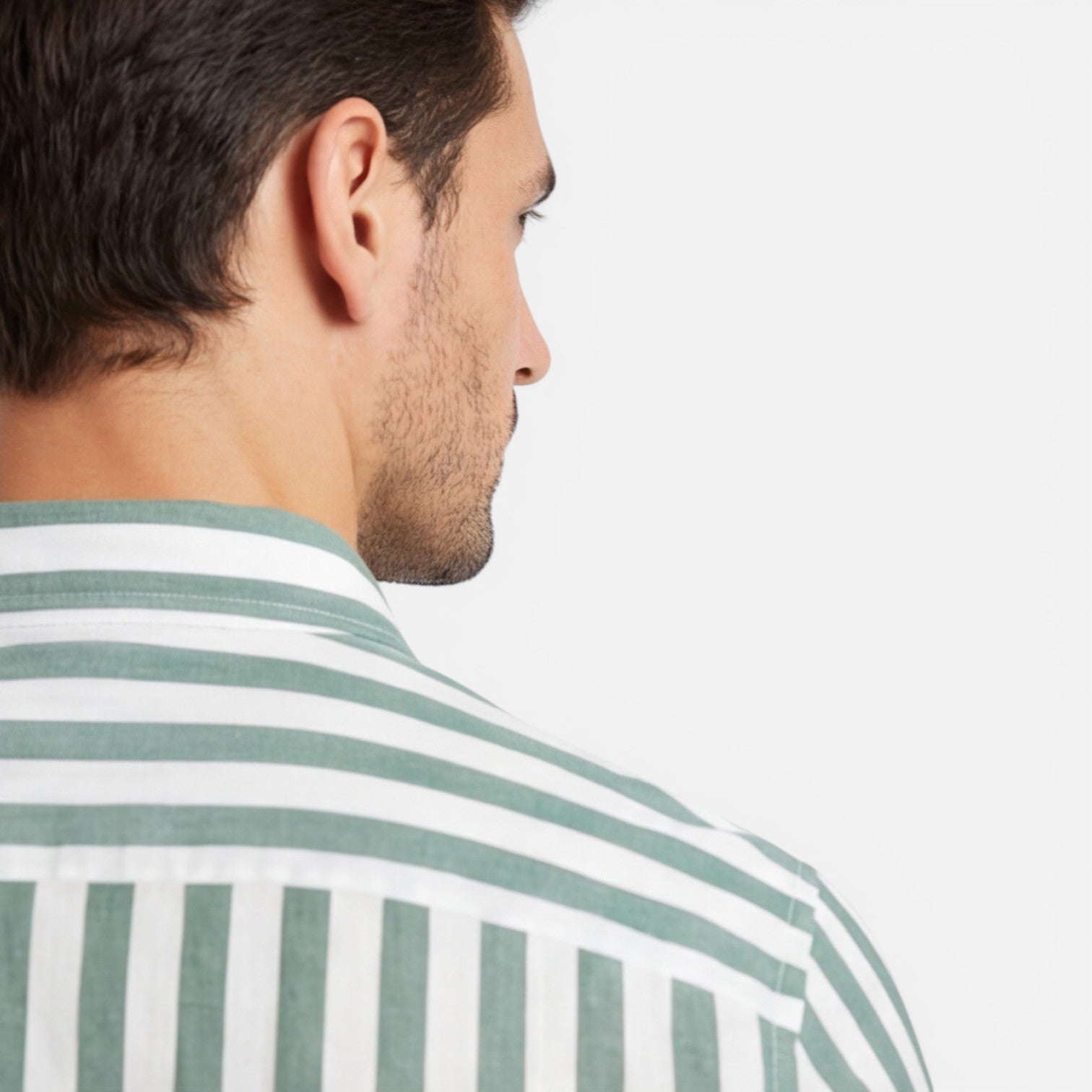 Felorro | Men’s Striped Cotton Shirt Breathable Slim Fit Classic Style