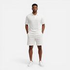 Felorro | Men’s Structured Knit Polo Shorts Set Breathable Summer Luxury