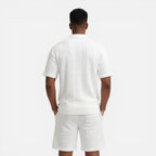 Felorro | Men’s Structured Knit Polo Shorts Set Breathable Summer Luxury