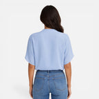 Felorro | Women’s Chiffon Blouse V-Neck Lightweight Summer Casual Top