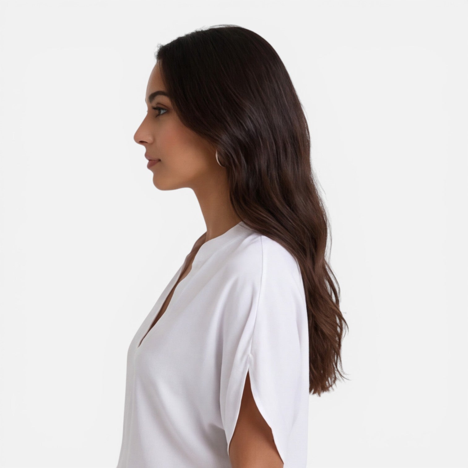 Felorro | Women’s Chiffon Blouse V-Neck Lightweight Summer Casual Top