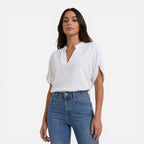 Felorro | Women’s Chiffon Blouse V-Neck Lightweight Summer Casual Top
