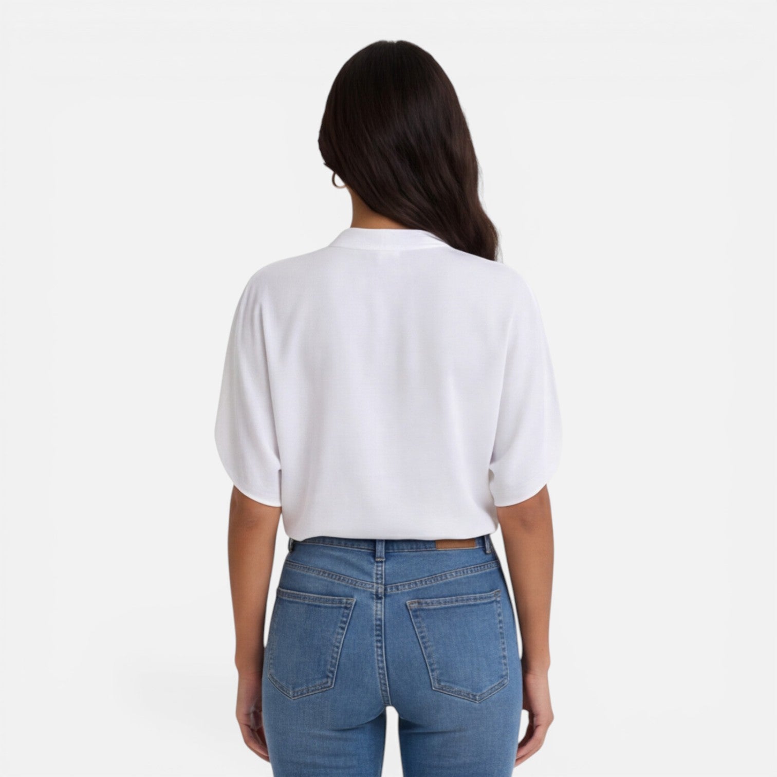 Felorro | Women’s Chiffon Blouse V-Neck Lightweight Summer Casual Top