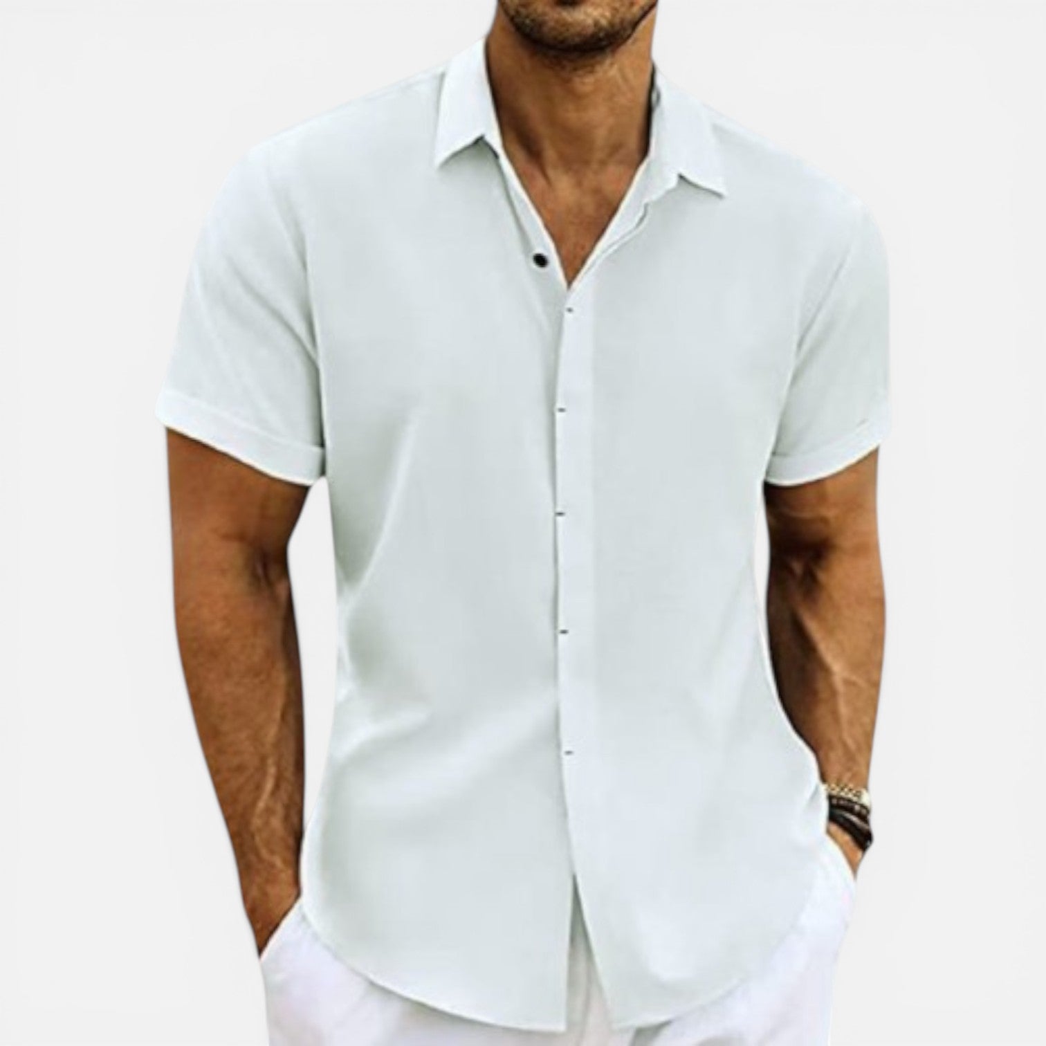 Felorro | Men’s Lightweight Summer Shirt Short Sleeve Breathable