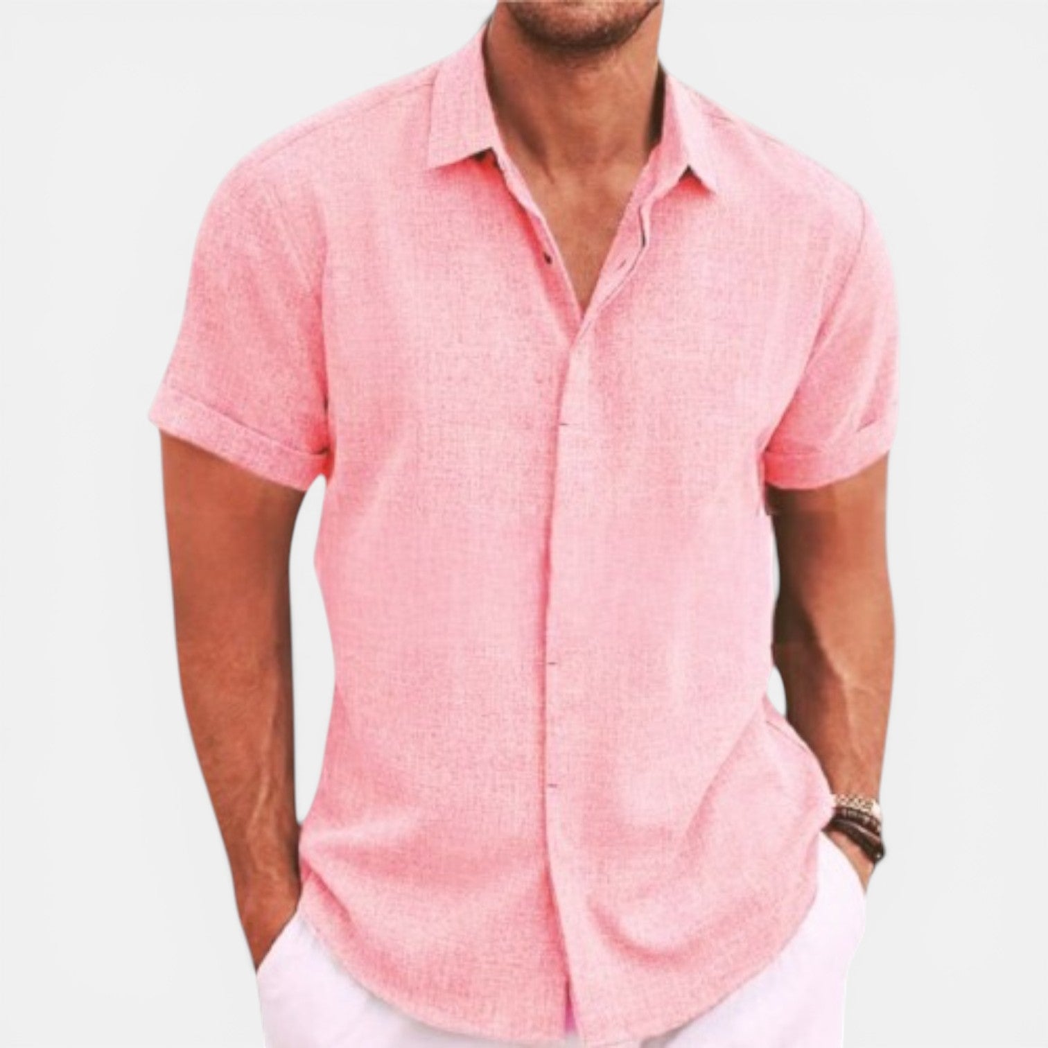 Felorro | Men’s Lightweight Summer Shirt Short Sleeve Breathable