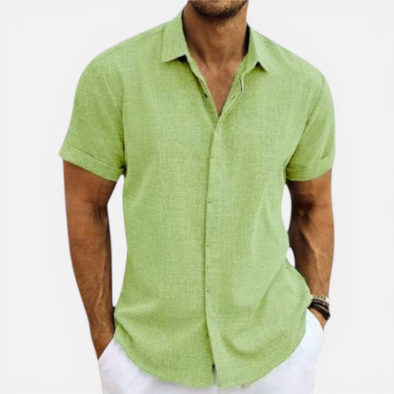 Felorro | Men’s Lightweight Summer Shirt Short Sleeve Breathable