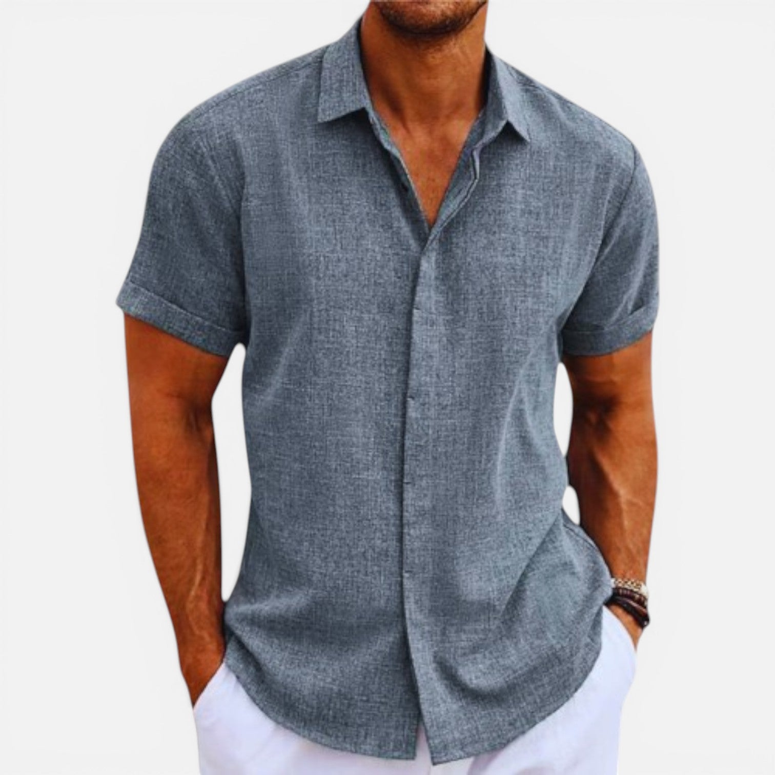 Felorro | Men’s Lightweight Summer Shirt Short Sleeve Breathable