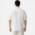 Felorro | Men’s Lightweight Tencel Shirt Short Sleeve Summer Comfort Fit