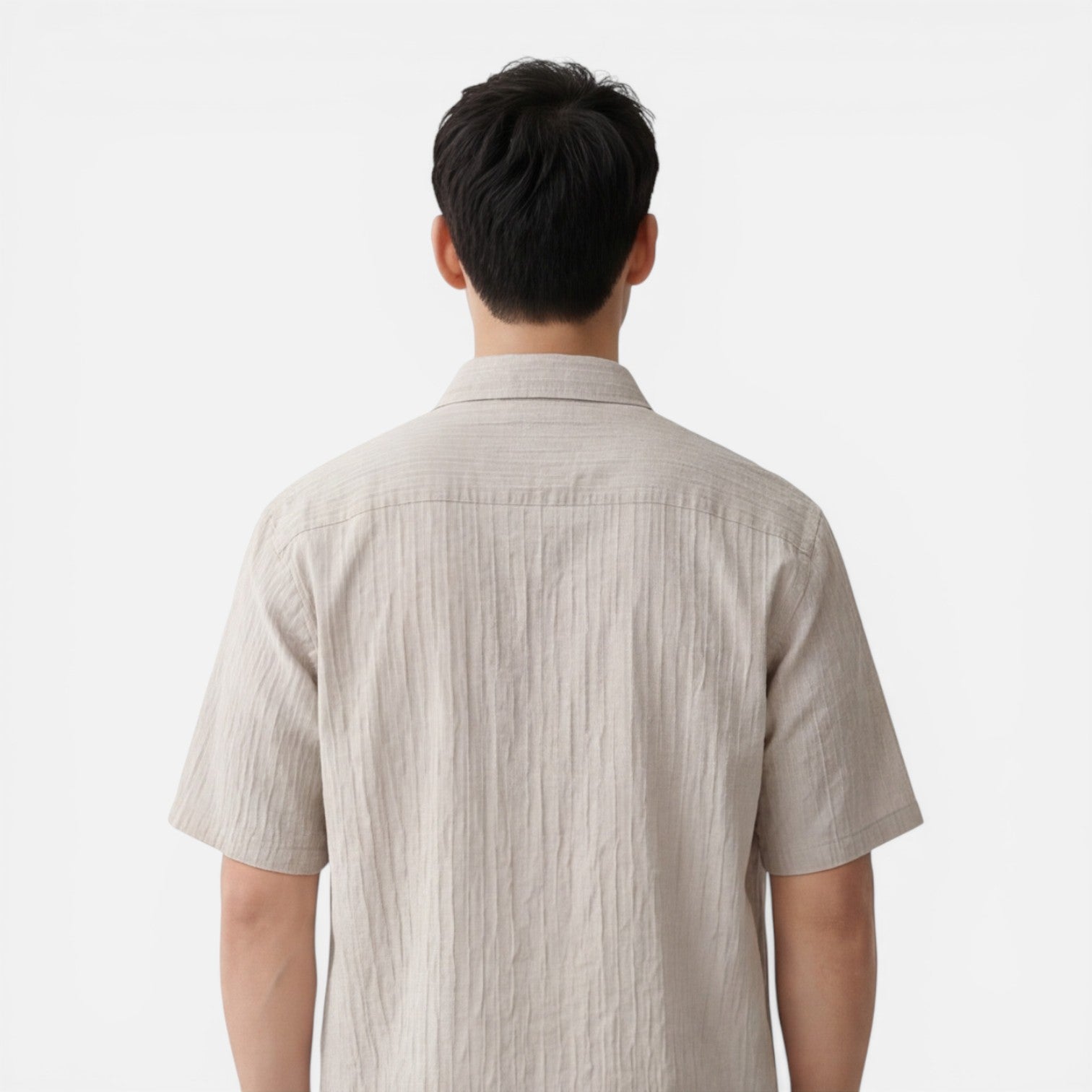 Felorro | Men’s Lightweight Tencel Shirt Short Sleeve Summer Comfort Fit