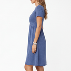 Felorro | Women’s Comfortable Cotton Summer Dress – V-Neck Casual Fit