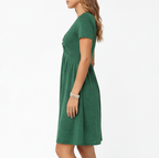 Felorro | Women’s Comfortable Cotton Summer Dress – V-Neck Casual Fit