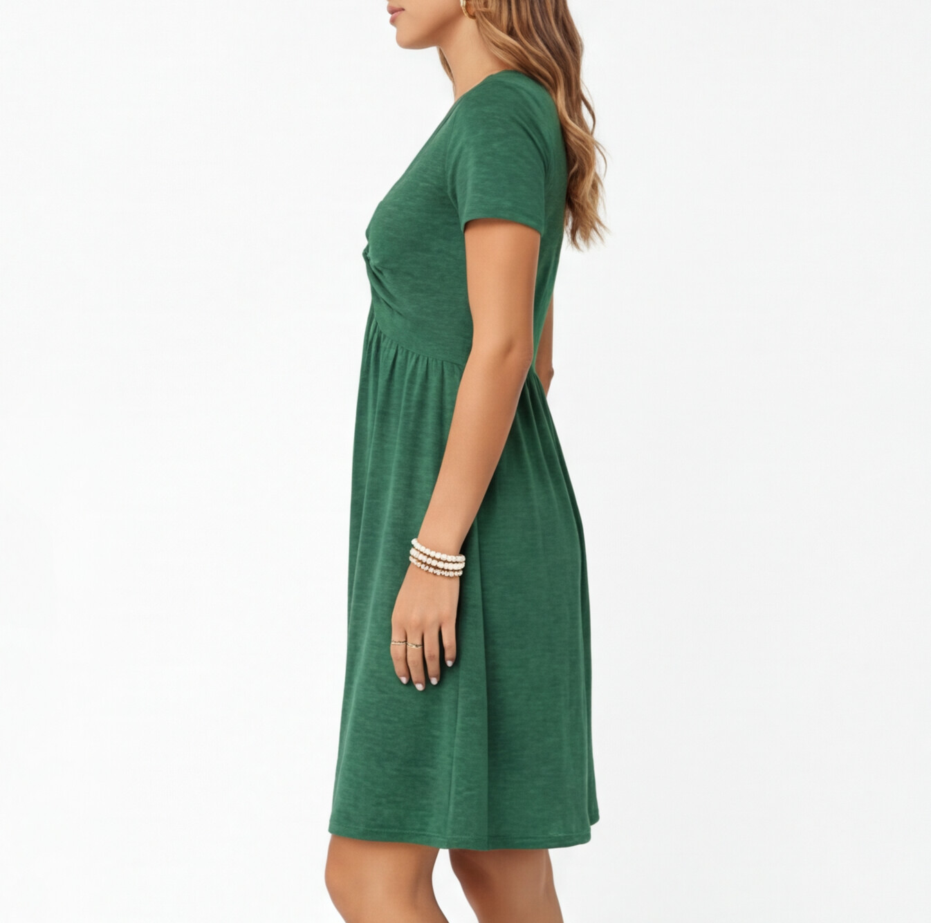 Felorro | Women’s Comfortable Cotton Summer Dress – V-Neck Casual Fit