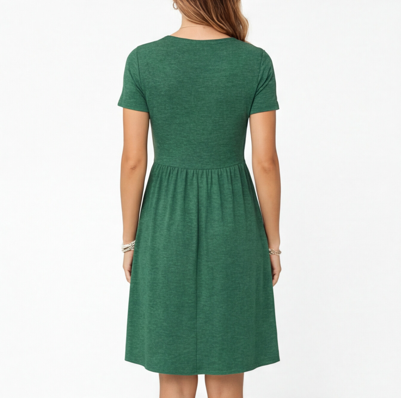 Felorro | Women’s Comfortable Cotton Summer Dress – V-Neck Casual Fit