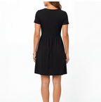 Felorro | Women’s Comfortable Cotton Summer Dress – V-Neck Casual Fit