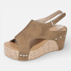 Felorro | Women’s Platform Wedge Sandals Cushioned Comfort Open Toe