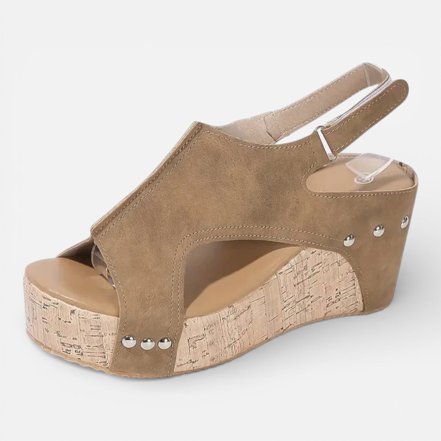 Felorro | Women’s Platform Wedge Sandals Cushioned Comfort Open Toe