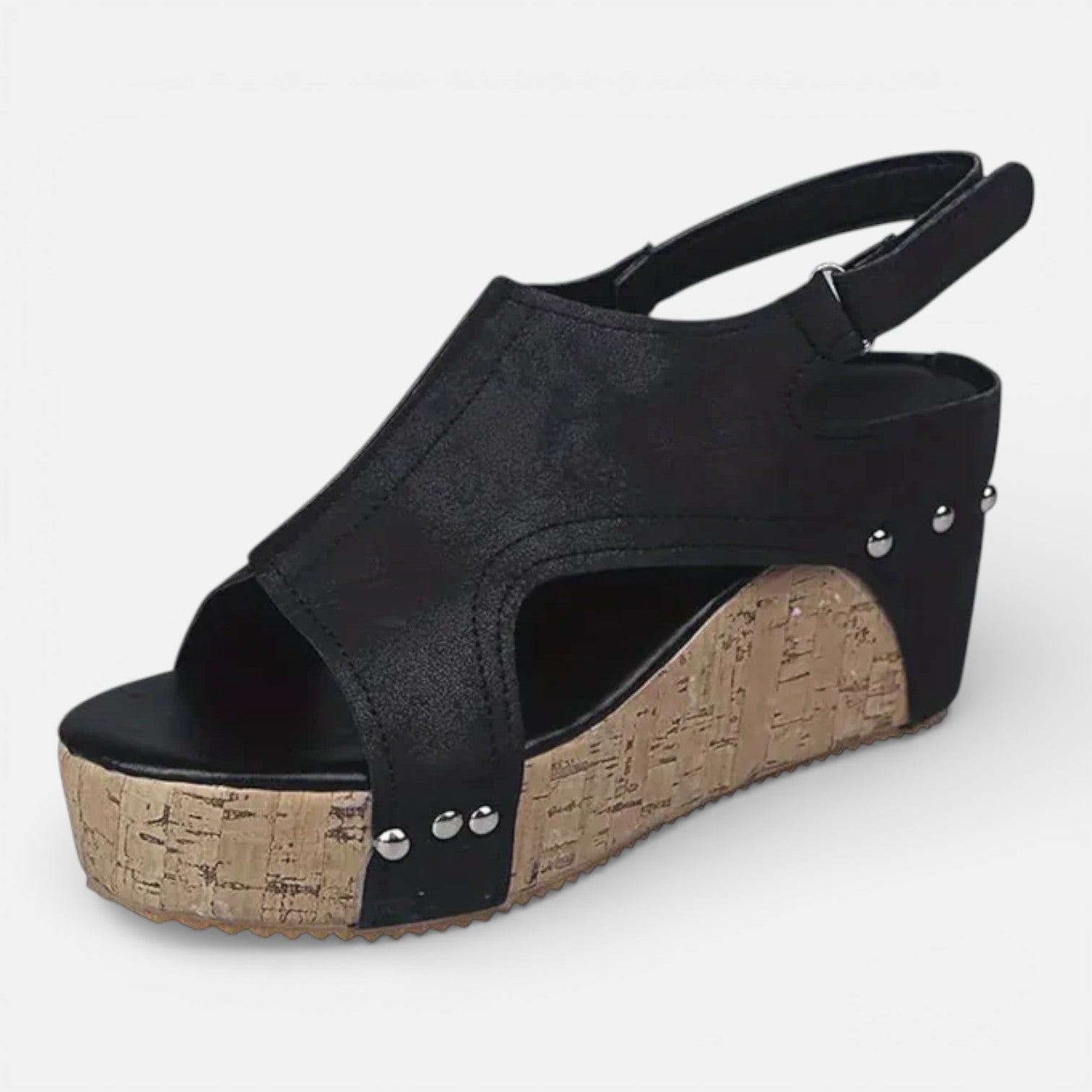 Felorro | Women’s Platform Wedge Sandals Cushioned Comfort Open Toe