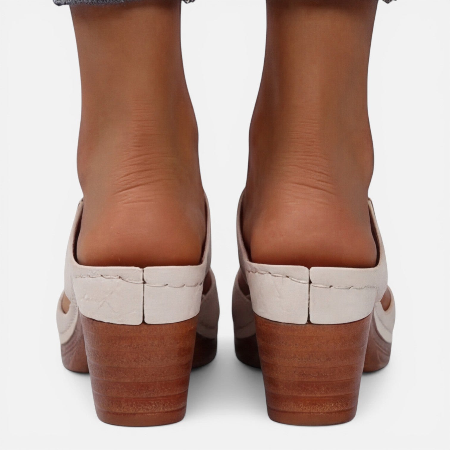 Felorro | Women’s Leather Block Heel Sandals – Comfort Open Toe Summer