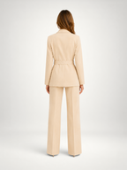 Women's Belted Blazer & Wide Leg Trouser Co-Ord Set