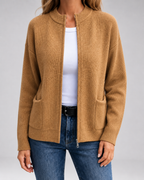 Women’s Open Front Knit Cardigan with Pockets