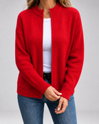 Women’s Open Front Knit Cardigan with Pockets