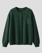 Women’s Button-Up Knit Cardigan with Pocket