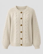 Women’s Cable Knit Button Front Cardigan