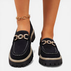 Felorro | Women’s Chunky Loafers Comfortable Slip On Casual Shoes