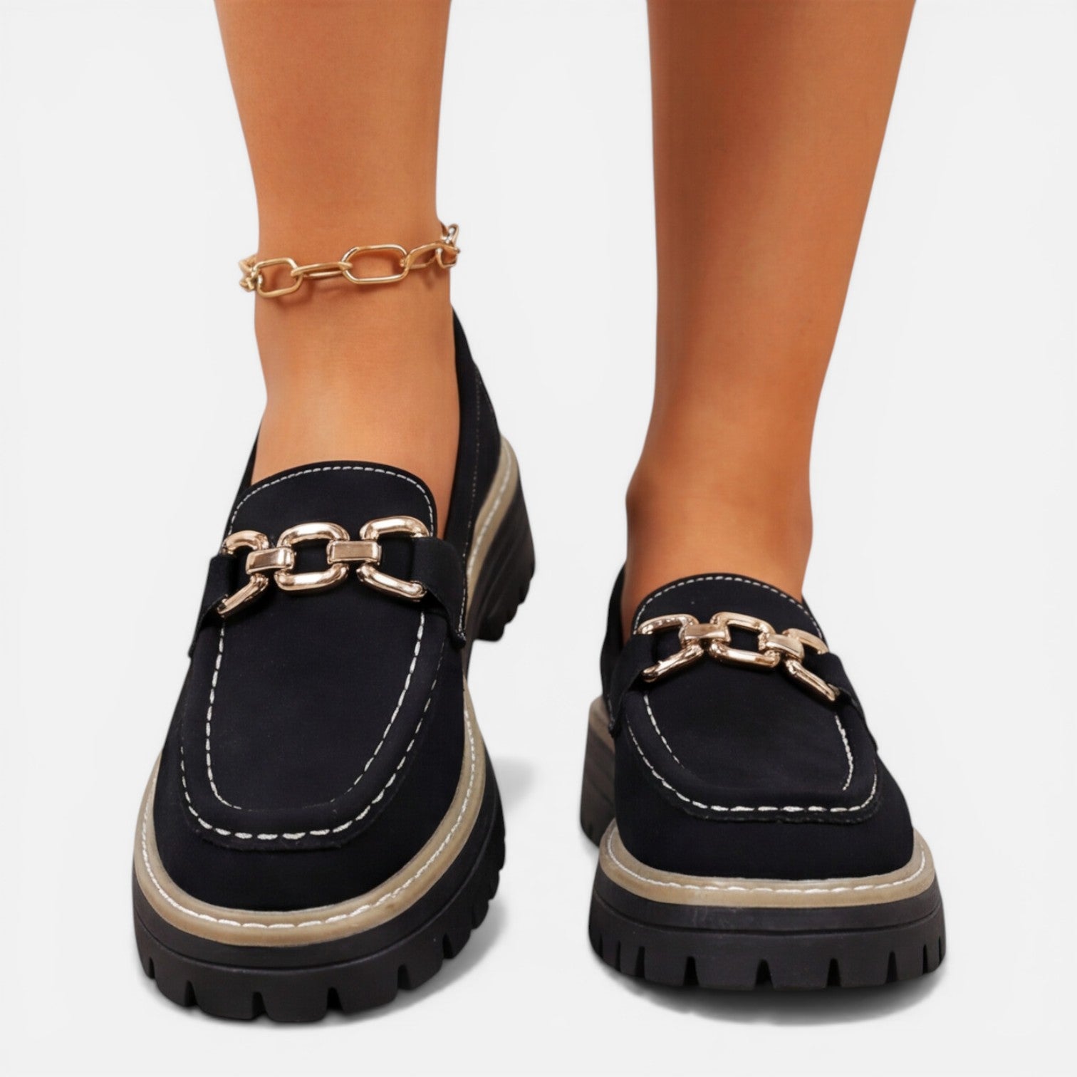Felorro | Women’s Chunky Loafers Comfortable Slip On Casual Shoes