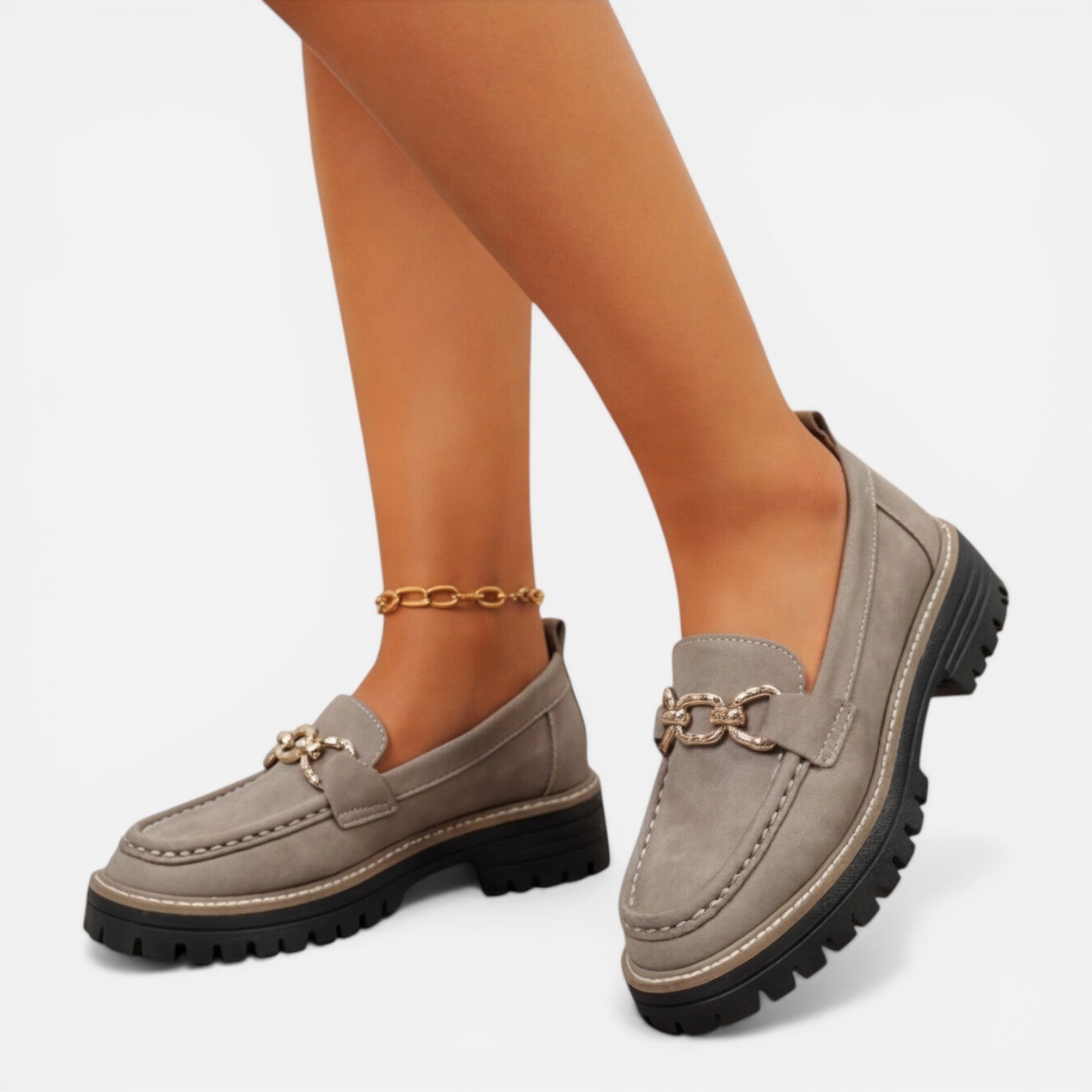 Felorro | Women’s Chunky Loafers Comfortable Slip On Casual Shoes