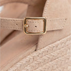 Felorro | Women’s Wedge Sandals Closed Toe Ankle Strap Comfortable