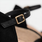 Felorro | Women’s Wedge Sandals Closed Toe Ankle Strap Comfortable