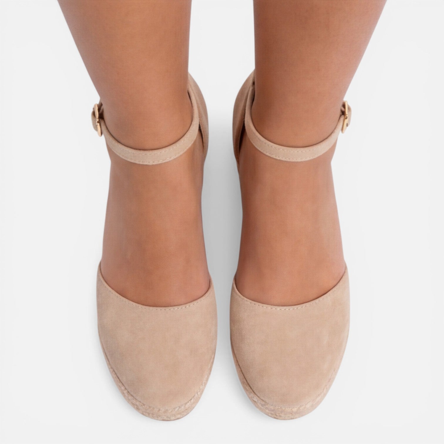 Felorro | Women’s Wedge Sandals Closed Toe Ankle Strap Comfortable