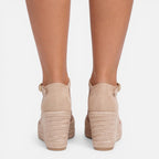 Felorro | Women’s Wedge Sandals Closed Toe Ankle Strap Comfortable