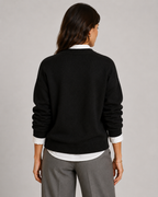 Women's Crewneck Knit Sweater – Relaxed Fit Pullover