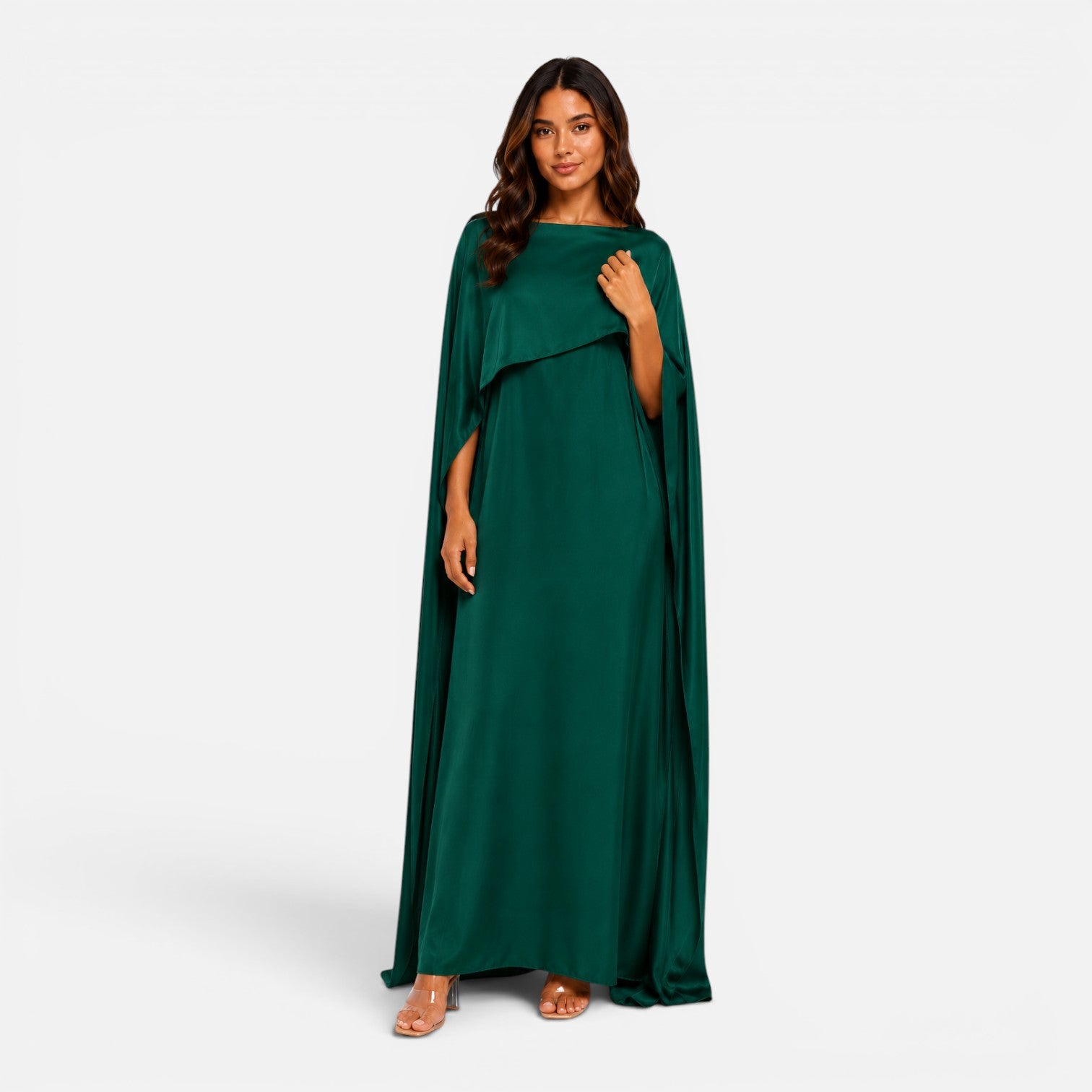 Felorro | Women’s Draped Sleeve Maxi Dress