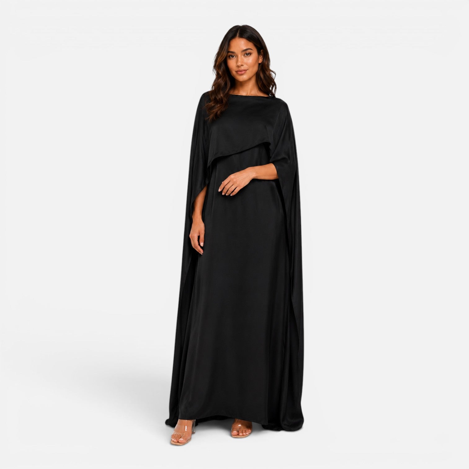 Felorro | Women’s Draped Sleeve Maxi Dress