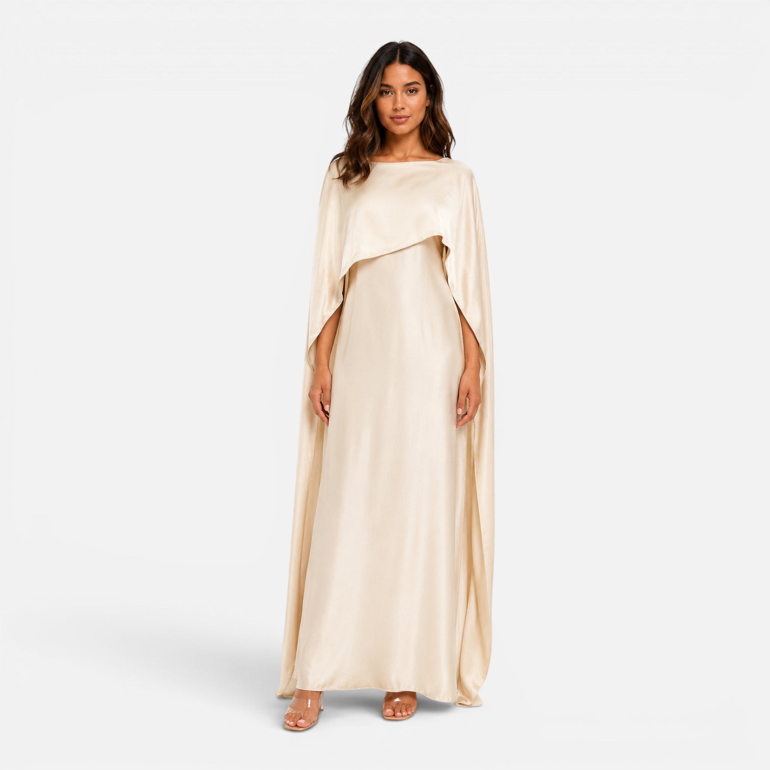 Felorro | Women’s Draped Sleeve Maxi Dress