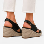 Felorro | Women’s Espadrille Wedge Sandals Cushioned Comfort Summer