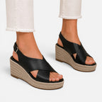 Felorro | Women’s Espadrille Wedge Sandals Cushioned Comfort Summer