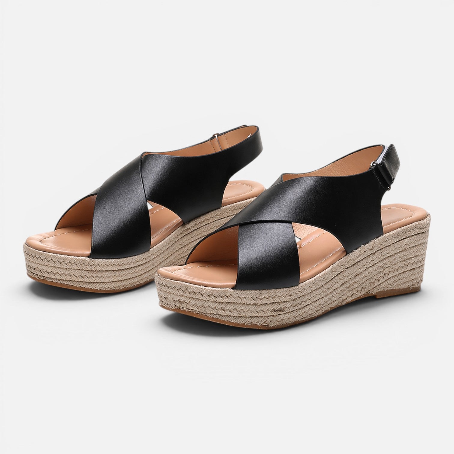Felorro | Women’s Espadrille Wedge Sandals Cushioned Comfort Summer