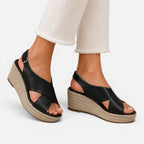 Felorro | Women’s Espadrille Wedge Sandals Cushioned Comfort Summer