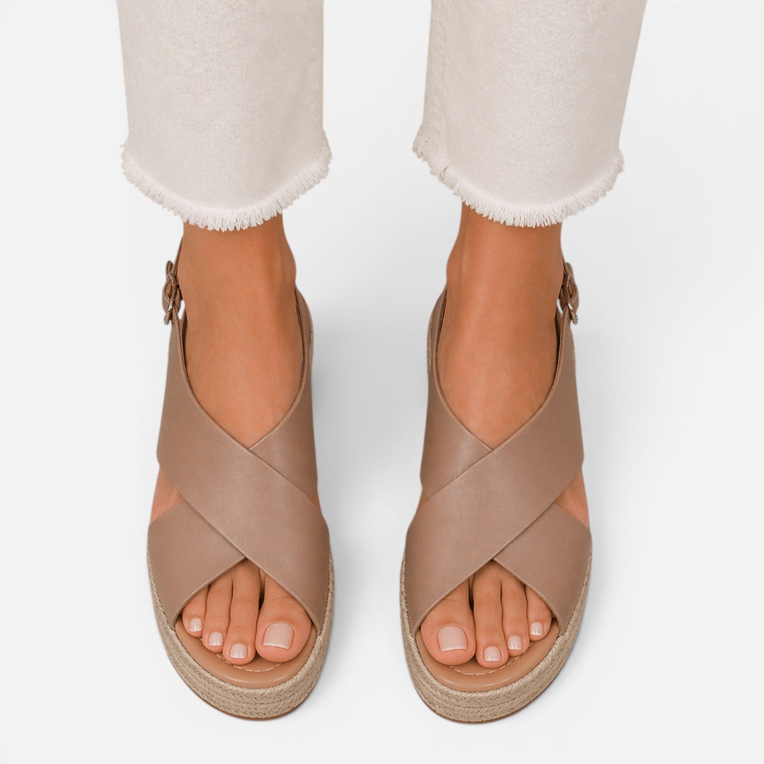 Felorro | Women’s Espadrille Wedge Sandals Cushioned Comfort Summer